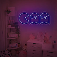 Load image into Gallery viewer, "Chasing Ghosts, Gamer Room Wall Art" Neon Sign