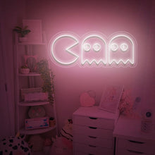 Load image into Gallery viewer, "Chasing Ghosts, Gamer Room Wall Art" Neon Sign