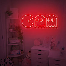 Load image into Gallery viewer, "Chasing Ghosts, Gamer Room Wall Art" Neon Sign