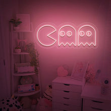 Load image into Gallery viewer, "Chasing Ghosts, Gamer Room Wall Art" Neon Sign