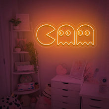 Load image into Gallery viewer, "Chasing Ghosts, Gamer Room Wall Art" Neon Sign