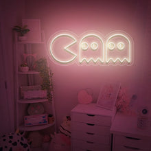 Load image into Gallery viewer, "Chasing Ghosts, Gamer Room Wall Art" Neon Sign