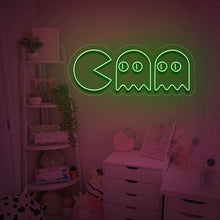 Load image into Gallery viewer, "Chasing Ghosts, Gamer Room Wall Art" Neon Sign