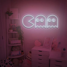 Load image into Gallery viewer, "Chasing Ghosts, Gamer Room Wall Art" Neon Sign