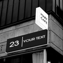 Load image into Gallery viewer, Custom Led House Number Light Box,LED Number Plaque,PersonalizedAddress Plaque,LED Light Boxllluminated House Sign,Address NumberSign,Door Sign - VINTAGE SIGN