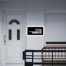Load image into Gallery viewer, Custom Led House Number Light Box,LED Number Plaque,PersonalizedAddress Plaque,LED Light Boxllluminated House Sign,Address NumberSign,Door Sign - VINTAGE SIGN