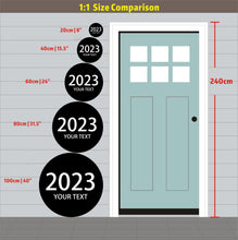 Load image into Gallery viewer, Custom Round LED House Name Number Sign - VINTAGE SIGN