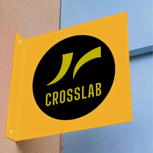 Load image into Gallery viewer, Custom Non-Illuminated Shop Front Signage Double-Sided Metal Hanging Sign for Business Logo, No Electricity Needed