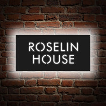 Load image into Gallery viewer, Custom House Number Light Box Address Signs