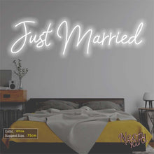 Load image into Gallery viewer, Just Married Neon Sign