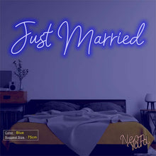 Load image into Gallery viewer, Just Married Neon Sign