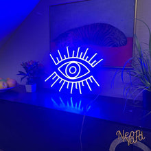 Load image into Gallery viewer, Evil Eye Neon Sign