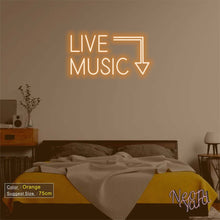Load image into Gallery viewer, Live Music Neon Sign
