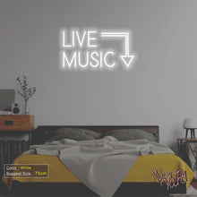 Load image into Gallery viewer, Live Music Neon Sign