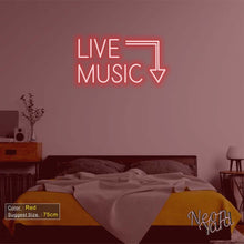 Load image into Gallery viewer, Live Music Neon Sign
