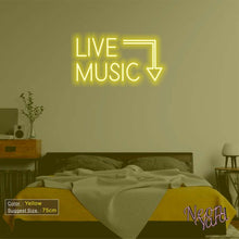 Load image into Gallery viewer, Live Music Neon Sign