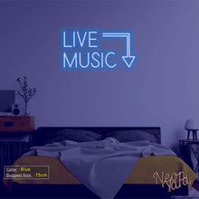 Load image into Gallery viewer, Live Music Neon Sign