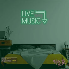 Load image into Gallery viewer, Live Music Neon Sign