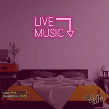 Load image into Gallery viewer, Live Music Neon Sign