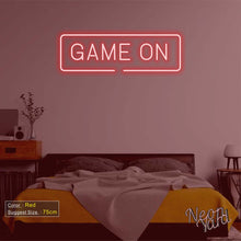 Load image into Gallery viewer, GAME ON Neon Sign