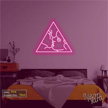 Load image into Gallery viewer, Artistic Couple Kiss Face Neon Sign
