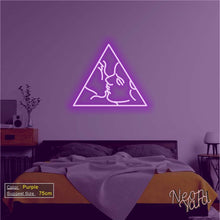 Load image into Gallery viewer, Artistic Couple Kiss Face Neon Sign