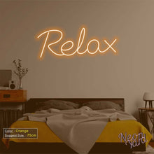 Load image into Gallery viewer, Relax Neon Sign
