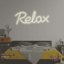 Load image into Gallery viewer, Relax Neon Sign
