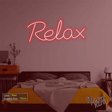 Load image into Gallery viewer, Relax Neon Sign