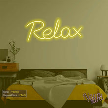 Load image into Gallery viewer, Relax Neon Sign