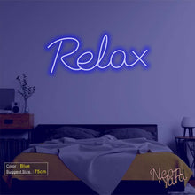 Load image into Gallery viewer, Relax Neon Sign