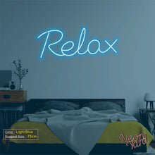 Load image into Gallery viewer, Relax Neon Sign