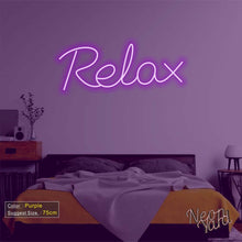 Load image into Gallery viewer, Relax Neon Sign