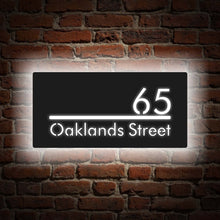 Load image into Gallery viewer, Custom House Number Light Box Address Signs