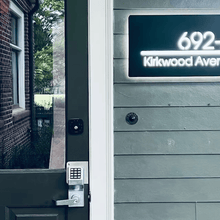 Load image into Gallery viewer, Custom Led House Number Light Box,LED Number Plaque,PersonalizedAddress Plaque,LED Light Boxllluminated House Sign,Address NumberSign,Door Sign - VINTAGE SIGN
