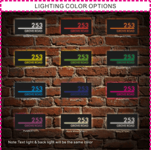 Load image into Gallery viewer, Custom Led House Number Light Box,LED Number Plaque,PersonalizedAddress Plaque,LED Light Boxllluminated House Sign,Address NumberSign,Door Sign - VINTAGE SIGN
