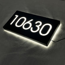 Load image into Gallery viewer, Custom Led House Number Light Box,LED Number Plaque,PersonalizedAddress Plaque,LED Light Boxllluminated House Sign,Address NumberSign,Door Sign - VINTAGE SIGN
