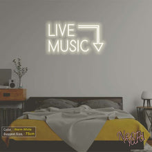 Load image into Gallery viewer, Live Music Neon Sign
