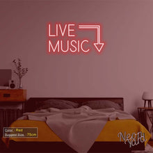 Load image into Gallery viewer, Live Music Neon Sign
