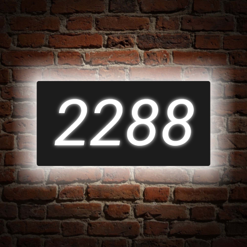 Custom House Number Light Box Address Signs