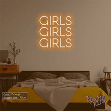 Load image into Gallery viewer, GIRLS GIRLS GIRLS Neon Sign
