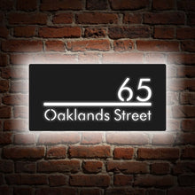Load image into Gallery viewer, Custom House Number Light Box Address Signs
