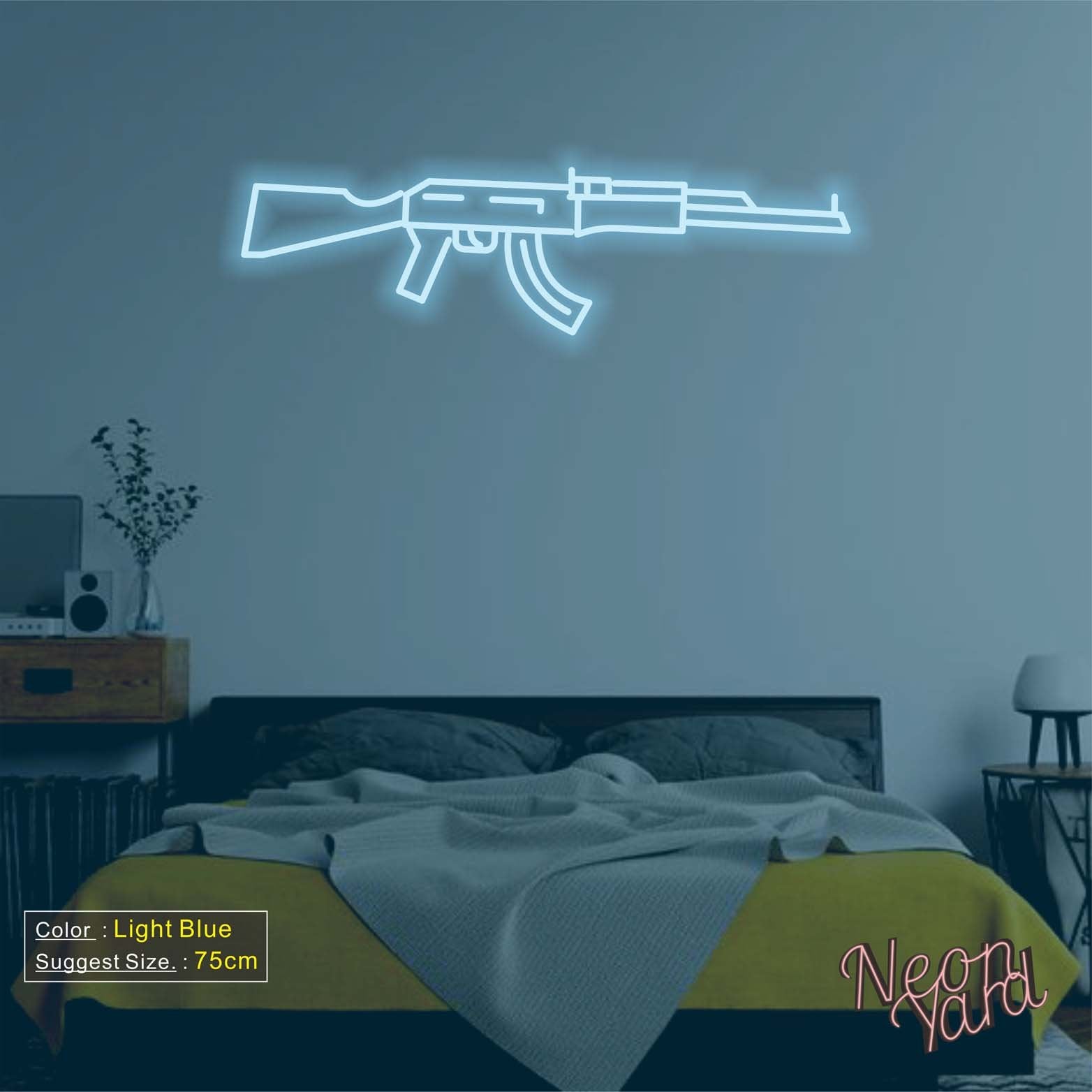 AK47 Gun Neon Sign – Neon Yard