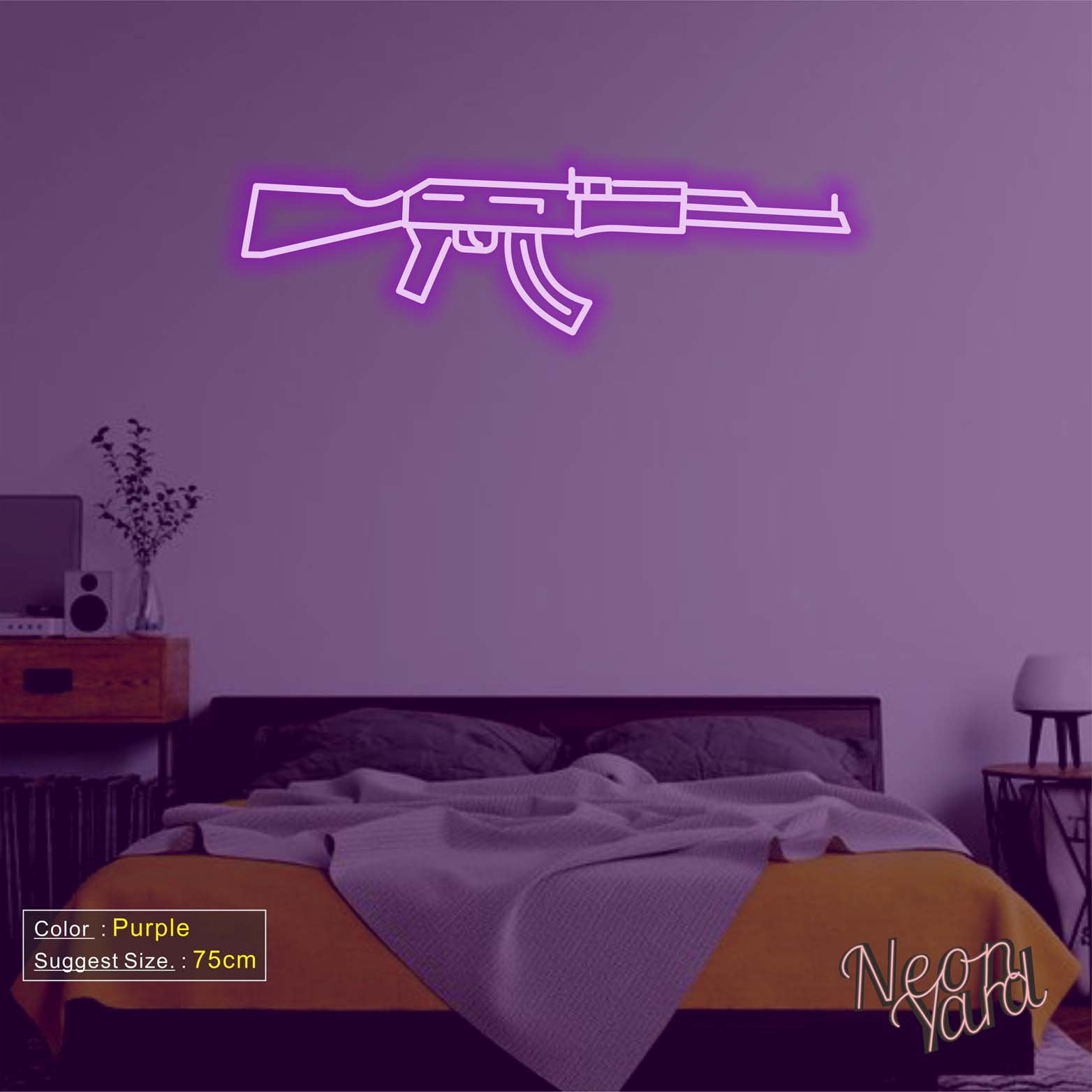AK47 Gun Neon Sign – Neon Yard